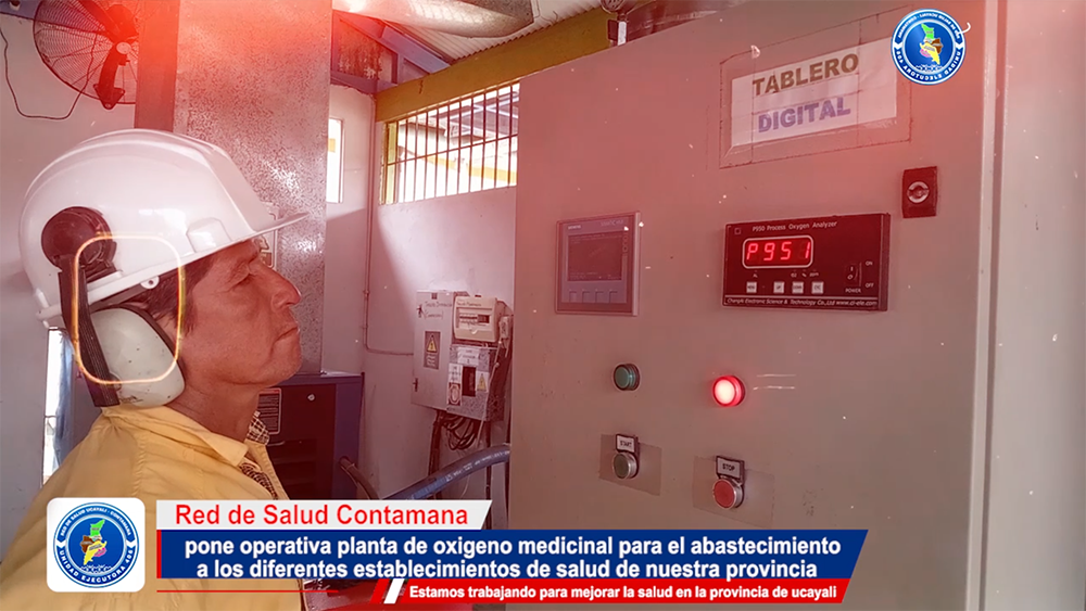 Red De Salud Ucayali Contamana Pone Operativa Al 100% Planta De Oxigeno Medicinal.